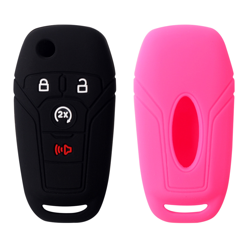 2Pcs Silicone Car Remote Key F