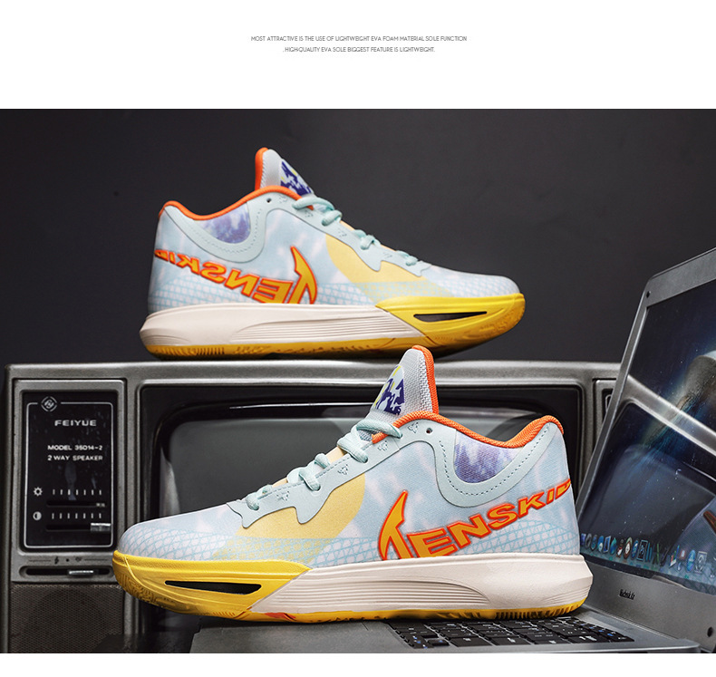 Owen 9th Generation Scarpe da pallacanestro in edizione limitata 7th Studenti maschi e femmine cuscino d'aria reale attrito antiscivolo resistente all'usura con suono_voghion.com