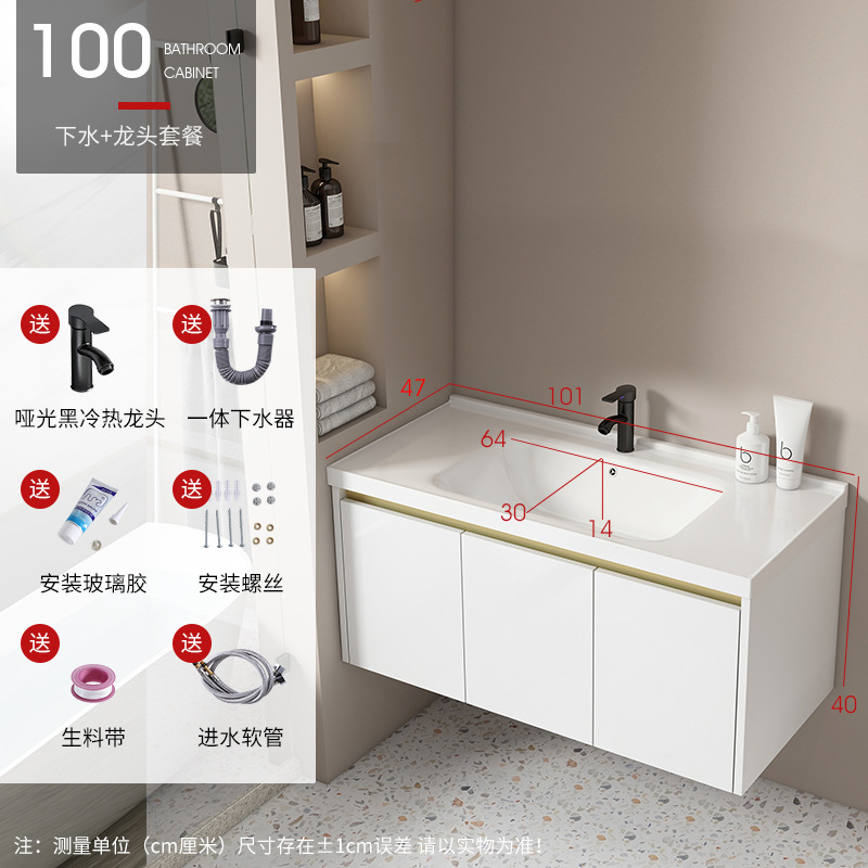 Blanco 100 lavabo gabinete + grifo