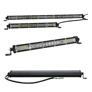 Direct from the manufacturer: LED ultra-thin single-row strip light, truck spotlight 12V 24V, for off-road vehicle roof, front bumper, and grille modification