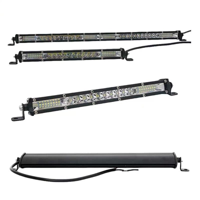 Direct from the manufacturer: LED ultra-thin single-row strip light, truck spotlight 12V 24V, for off-road vehicle roof, front bumper, and grille modification