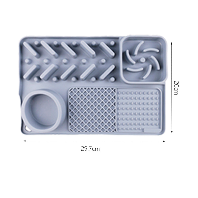 다기능 느린 음식 매트 [단순 회색]]