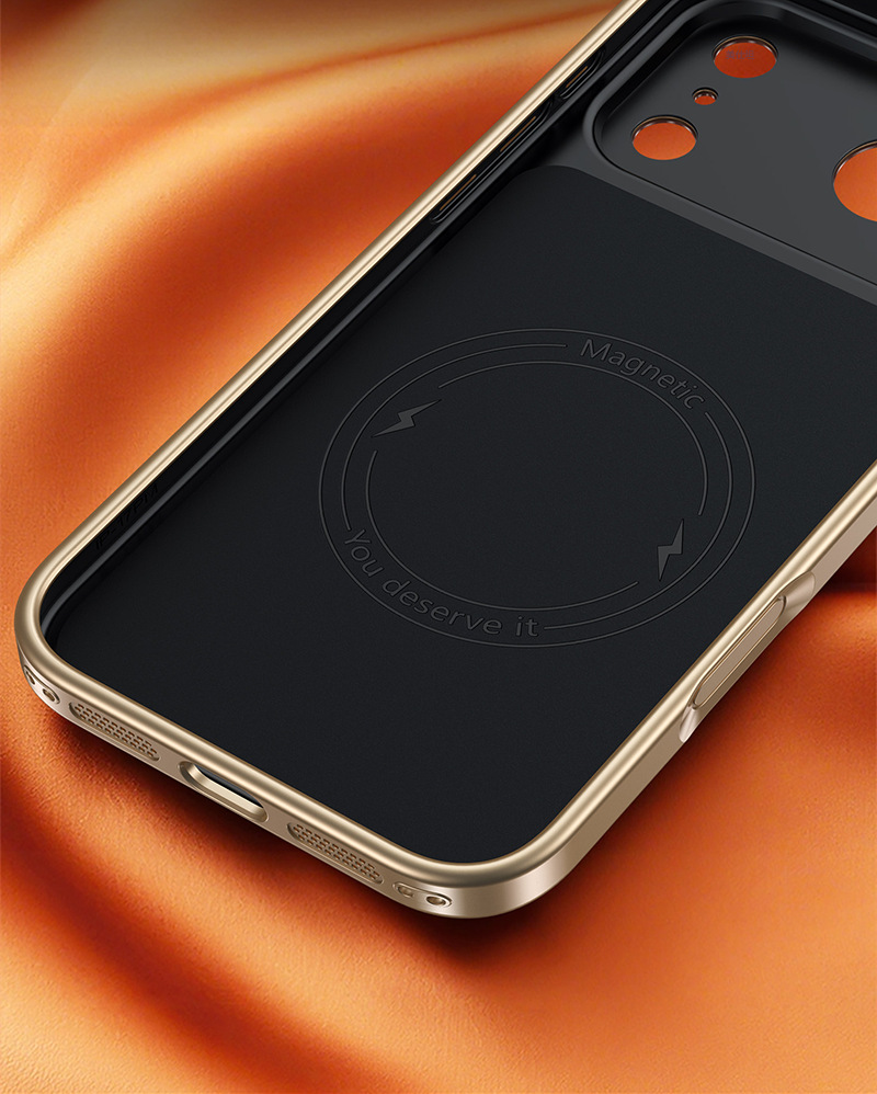 Ốp lưng từ tính chống sốc cho iPhone 17 Pro Max / 16 Pro / 15 / 14, viền dày bảo vệ toàn diện — 【Đen vân dầu sáp★Biến 17 từ tính】, 【Nâu vân dầu sáp★Biến 17 từ tính】 chi tiết 24