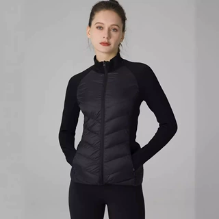 2024新款跑步保暖户外女修身显瘦秋冬白鹅绒羽绒服运动外套