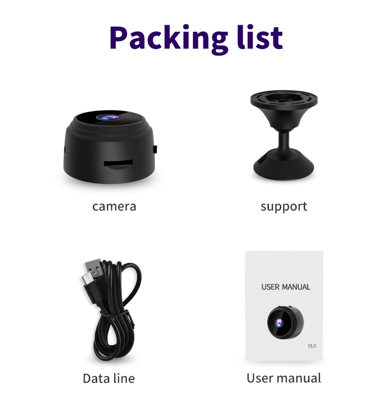 A9 Wifi Smart Security Camera With Motion Detection And Night Vision_voghion.com