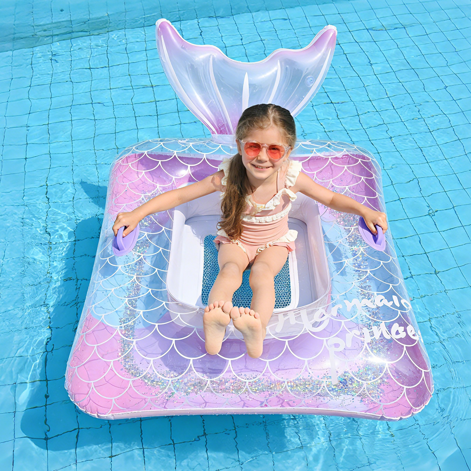 Piscina de viento minimalista círculo de natación de vacaciones círculo de natación para adultos niños sillón de piscina infinita para tomar fotos de diapositivas flotantes