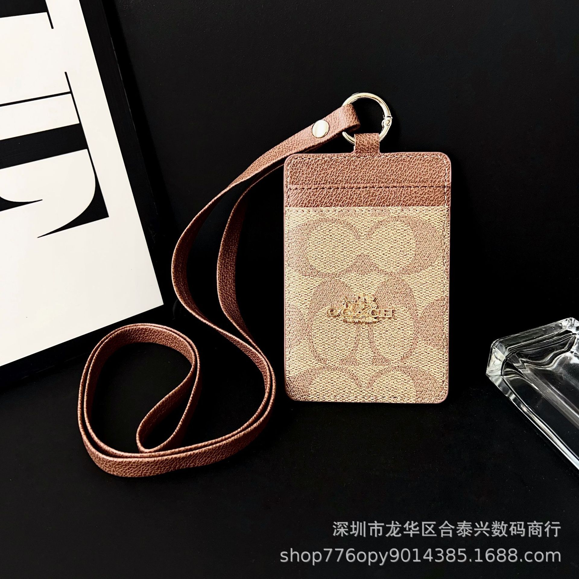 Cinturón de tarjeta de cubierta de protección, tarjeta de pecho múltiple, tarjeta de cuello real, cuello de trabajo de alto nivel, cuello colgante