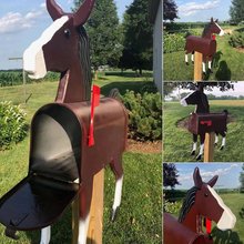 跨境新品Unique Horse Mailbox獨特的馬雞郵箱馬場馬愛好者禮物