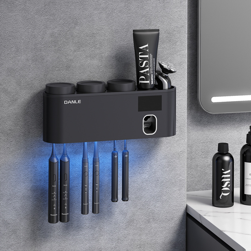 Una sola pieza de entrega inteligente esterilizador cepillo de dientes UV esterilización Punch-libre cepillo de dientes eléctrico titular Internet celebridad rack de almacenamiento