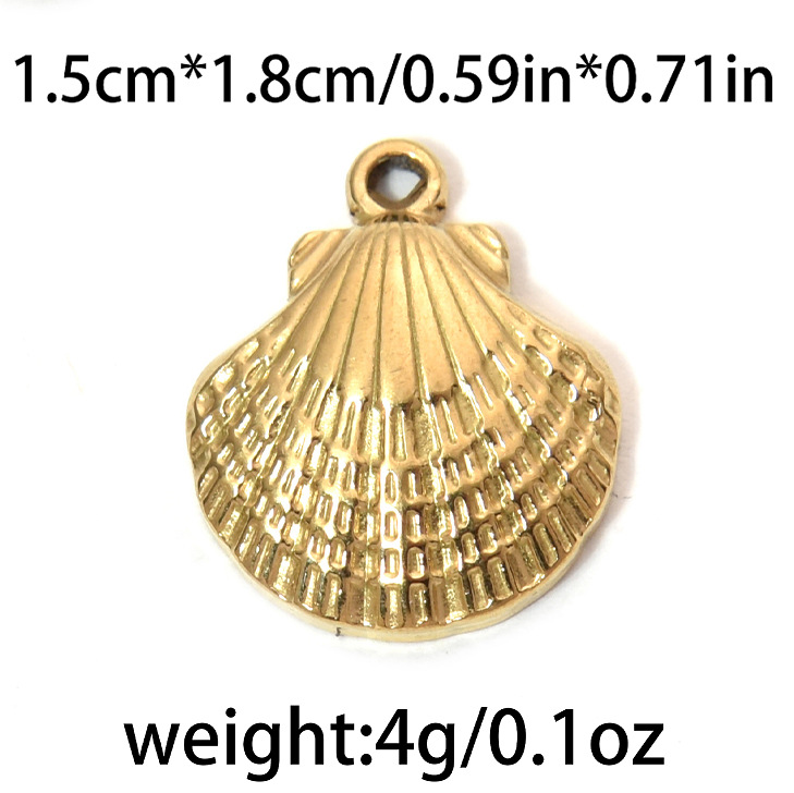 304ステンレス海洋シリーズ高投げ品質貝殻海螺海亀ペンダントビーチ風アクセサリーdiy部品