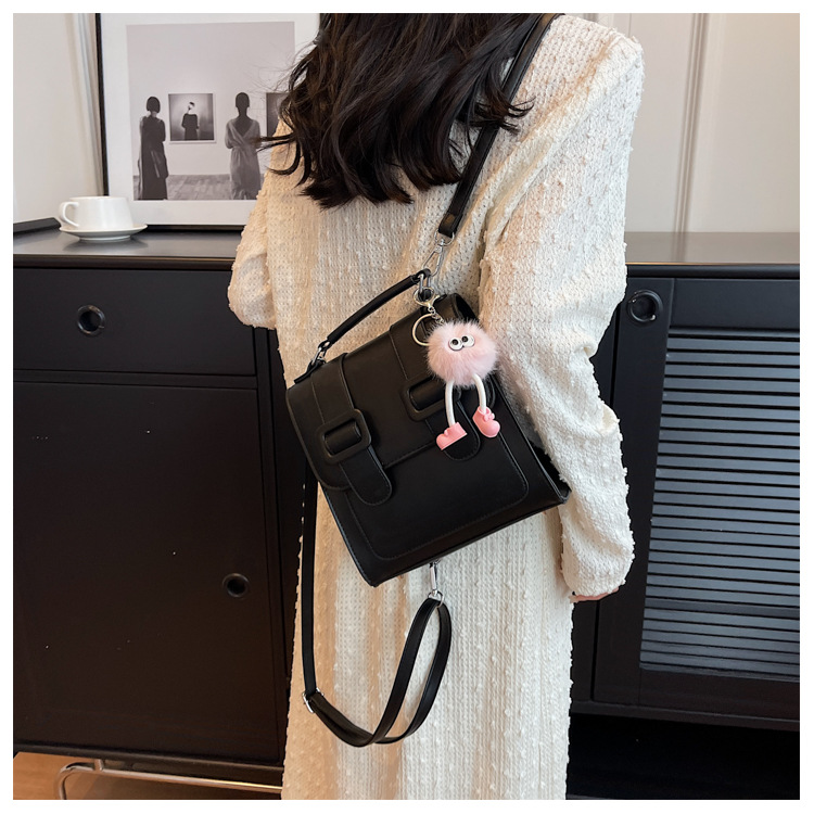 2024 New Women's Backpack Student Handbag Popular Color Contrast Splicing Large Capacity Commuting Outgoing Small Backpack_voghion.com