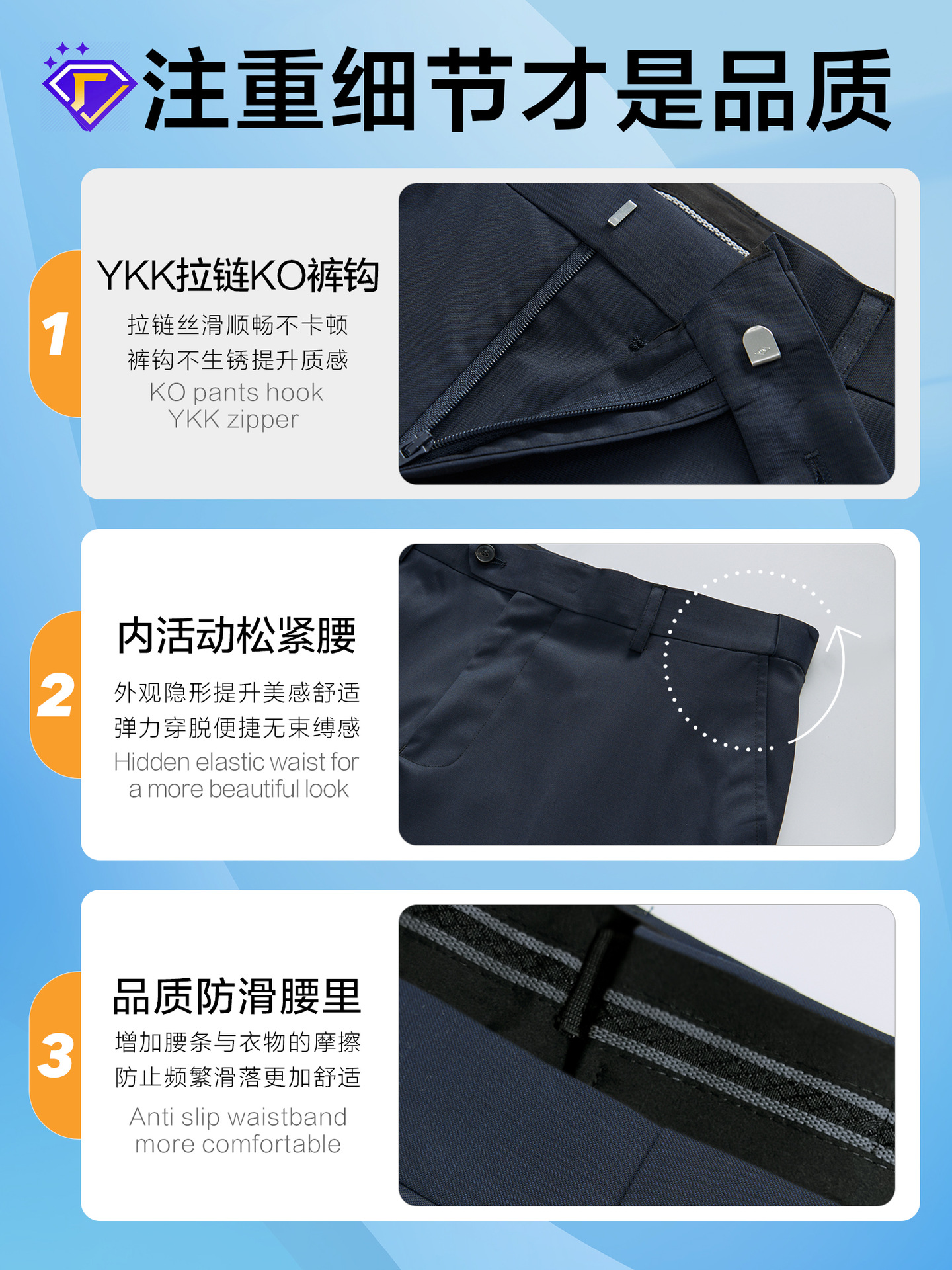 Trajes de lana para hombres, trajes de chaqueta para hombres tibetanos, azul de alto nivel, vestidos para hombres, antiarrugas, incluidos los modelos
