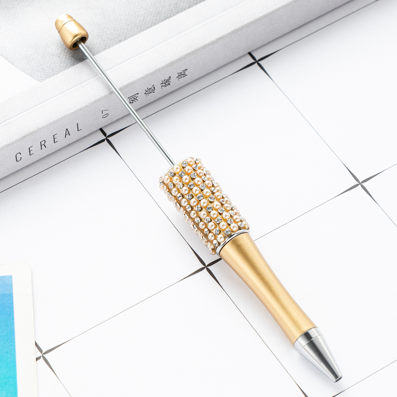 Bolígrafo de diamante creativo bolígrafo de bola de plástico DIY al por mayor bolígrafo de bola de diamante desmontable manual