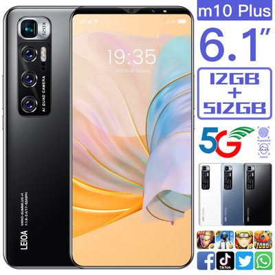 跨境智能手机一件代发m10plus6.1寸wish工厂现货游戏全网通OEM