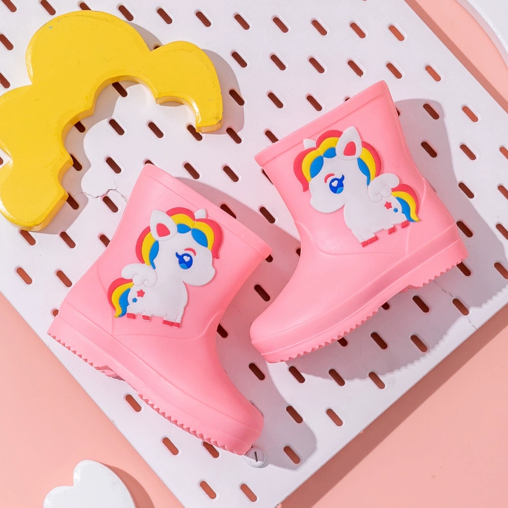 Детские дождевые сапоги милые школьники маленькие детские дождевые сапоги детские резиновые сапоги мультяшные водяные ботинки для малышей 1-7 лет водонепроницаемые и нескользящие