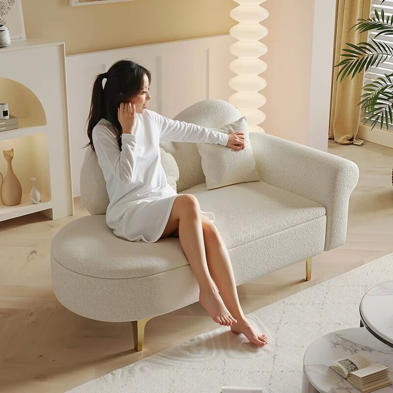 Small Apartment Upgrade: Storage-Capable Chaise Lounge Sofa, European-Style Recliner, Footrest Sofa for Clothing Store Rest Area, Popular Online Small Apartment Upgrade: Storage-Capable Chaise Lounge Sofa, European-Style Recliner, Footrest Sofa for Clothing Store Rest Area, Popular Online
