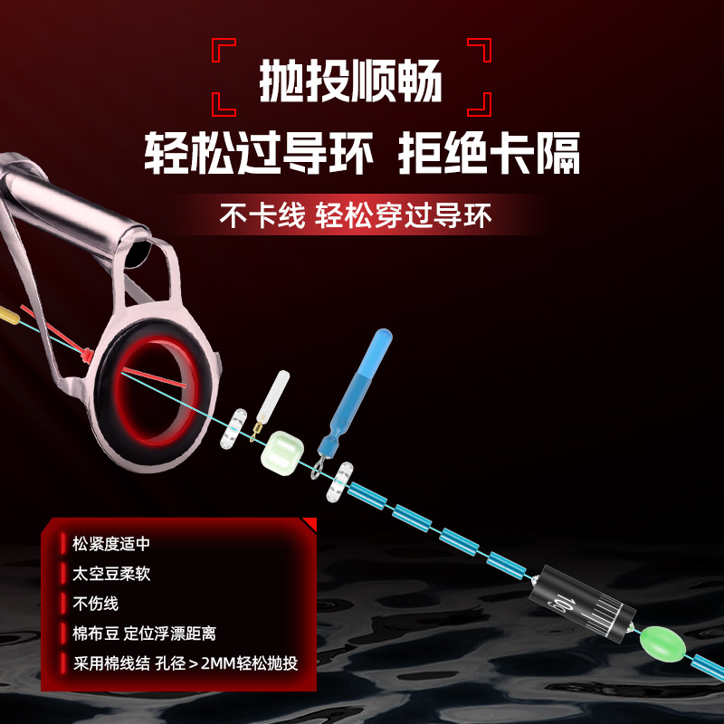 JAGAMI KURIKAMI Combo Kit Complete Slip Bait Rig Trolling Rod for Long-Range Casting Lure Line Set for Big Fish Main Line