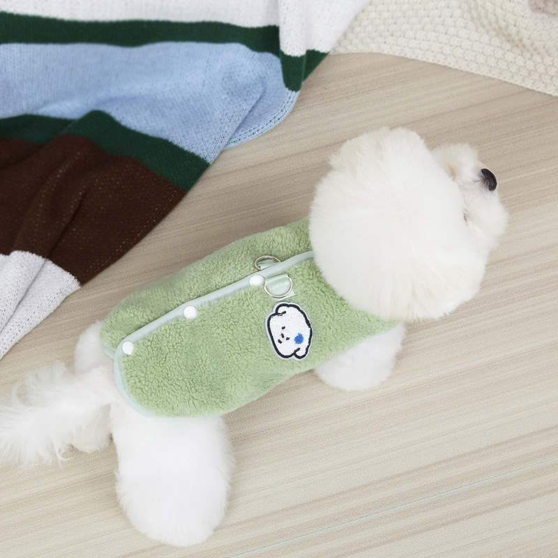 狗狗衣服宠物服装小型犬猫咪秋冬简单实用保暖舒适25丹麦绒背心|undefined