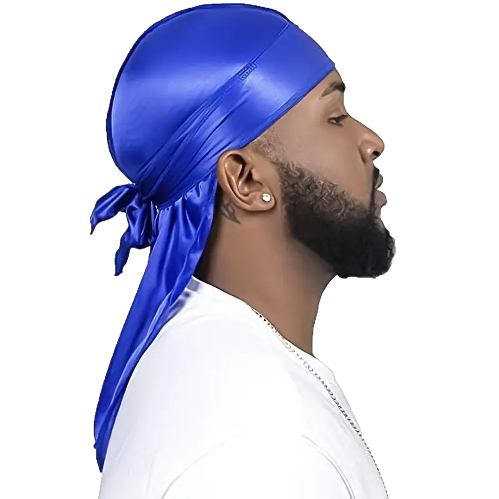 Amazon explosión de seda pirata de cola larga sombrero europeo y americano hip-hop elástico sombrero impresa turbante de hombre