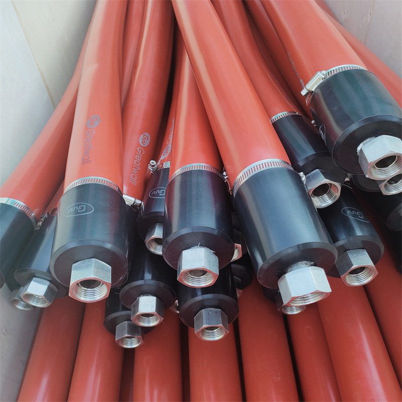 金属软管外包玻纤布玻纤套红色硅胶套耐高温保温效果好耐高压