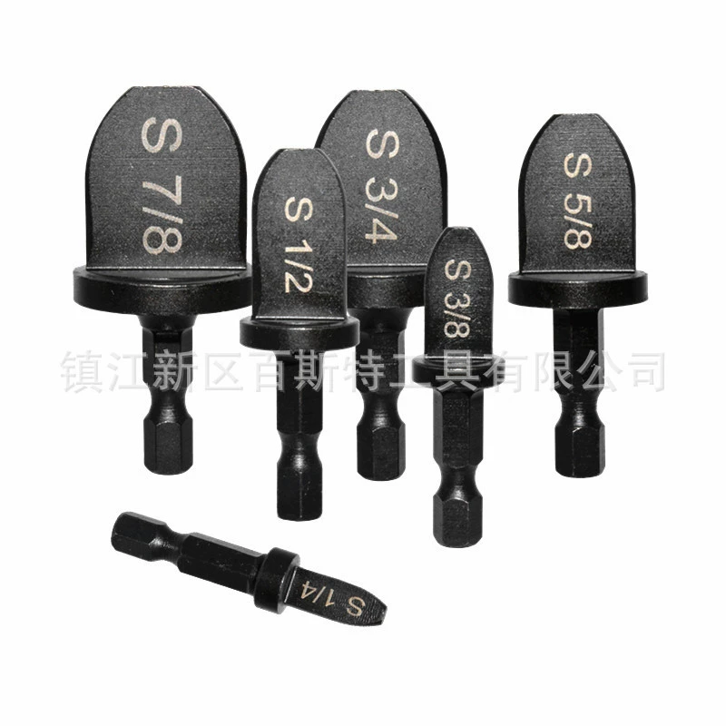 Набор из 6 предметов с треугольной ручкой, расширитель трубки, черный дюймовый держатель трубки, кондиционер, инструмент для расширения медной трубки, расширитель медной трубки