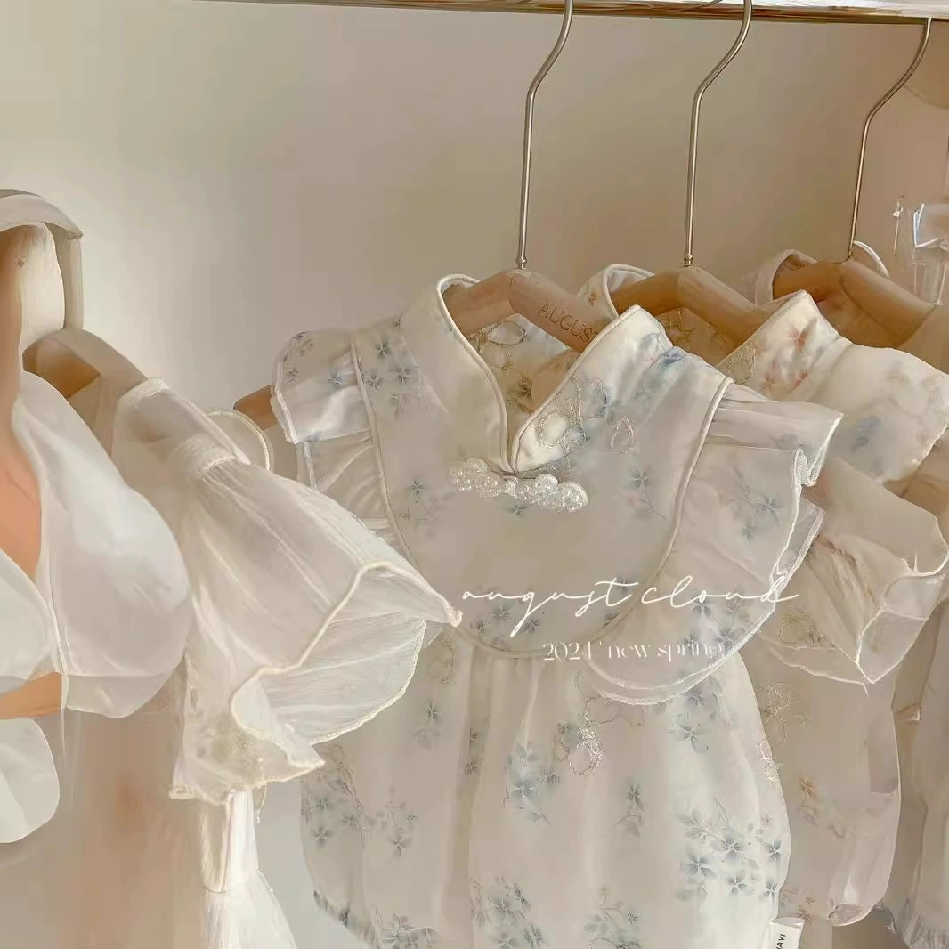 Летний маленький костюм принцессы, юбка, детская одежда, 3–6 лет