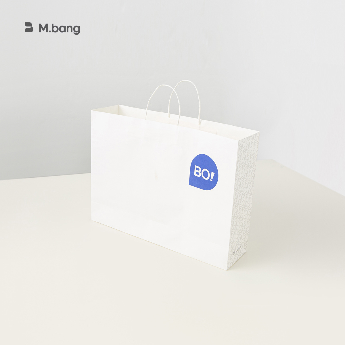 Bangxuan 2025 nueva bolsa de compras bolsa de mano ecológica bolsa de papel kraft bolsa de embalaje de marca simple