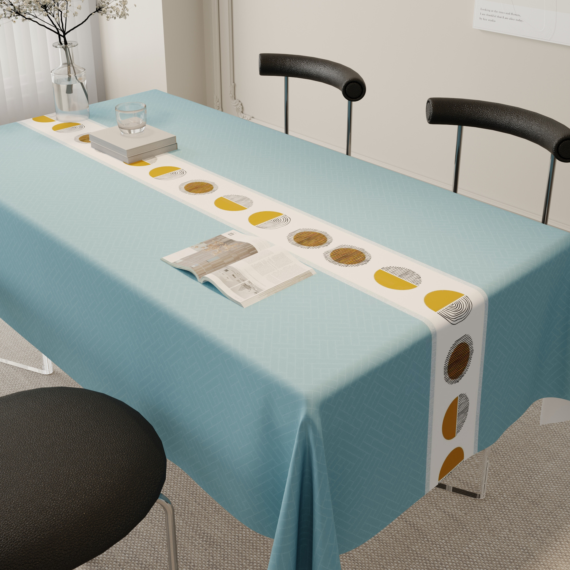 Estampado de árbol azul (respetuoso con el medio ambiente, suave e inodoro)