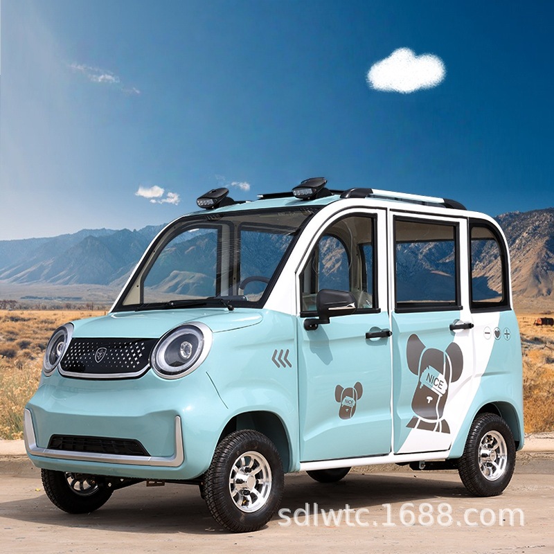 Diàndòngchē Foreign Trade Export Home Small Electric Car Four-Wheel Enclosed (Auto Parts and Accessories) - bare-car
