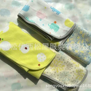 Songyou series slub newborn baby diaper pad cloth diaper pad menstrual absorbent waterproof washable diaper pad
