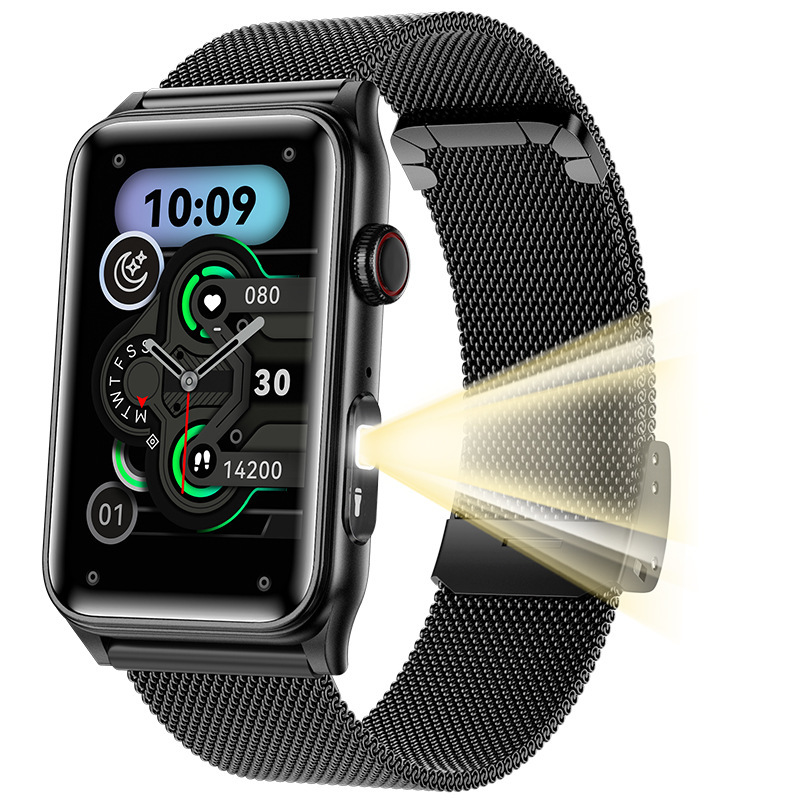 Smartwatch G50 Premium Selection Flashlight Bluetooth Calling Blood Sugar Heart Rate Blood Pressure Blood Oxygen Sleep Alarm_voghion.com