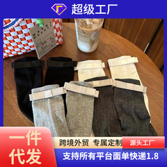 简约韩系净版一字蝴蝶结韩国堆堆袜薄款吸汗透气防臭可爱夏季百搭