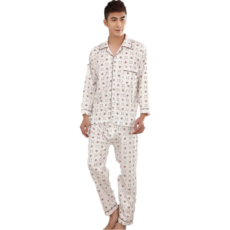 Новинка весны 2018 пижама с длинными рукавами кардиган мужской Молодежный плюс толстый плюс Домашняя одежда костюм взрывоопасные потери почтовые расходы