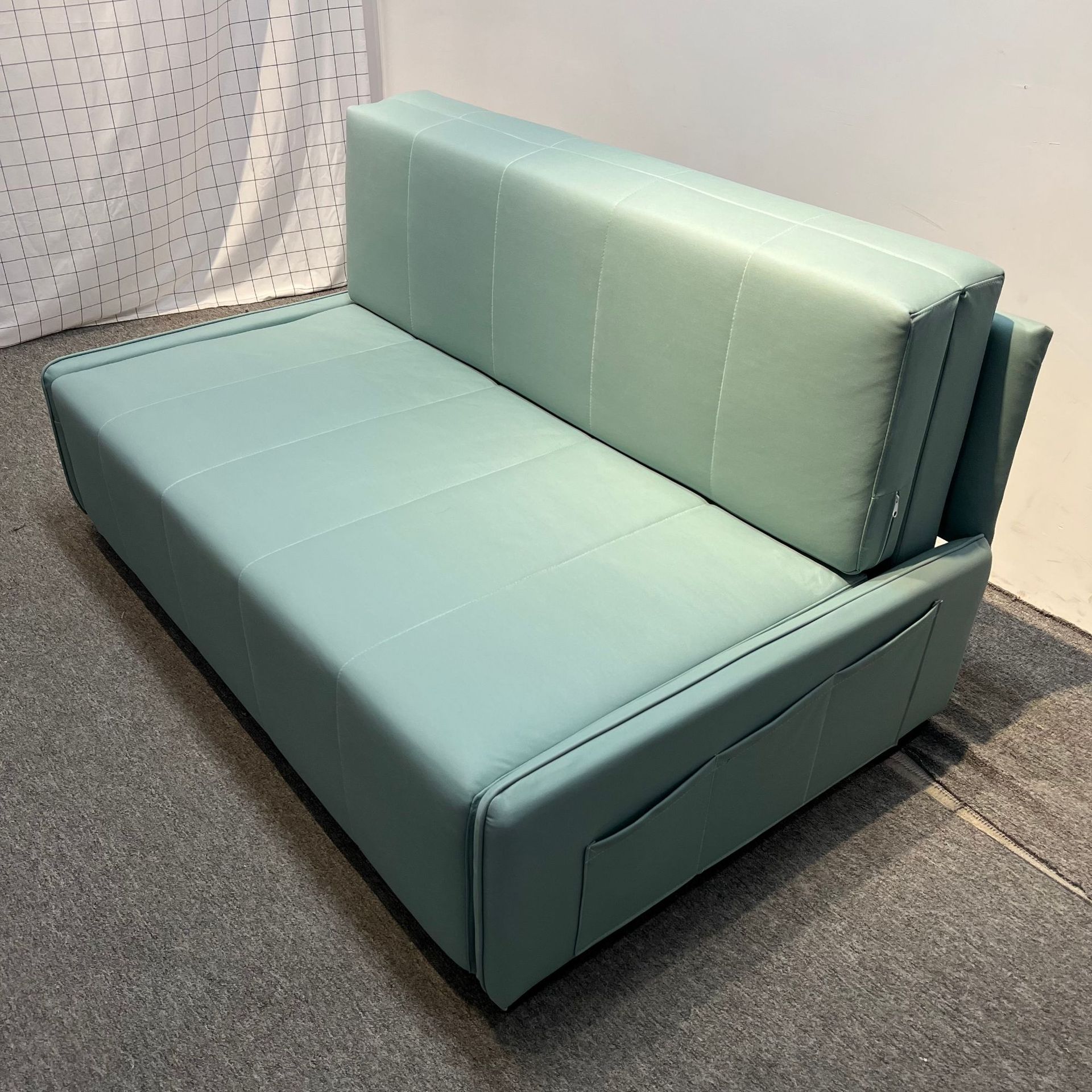 Sofá cama multifuncional de casa pequeña sin lavar tela de tecnología de almacenamiento doble sofá simple moderno