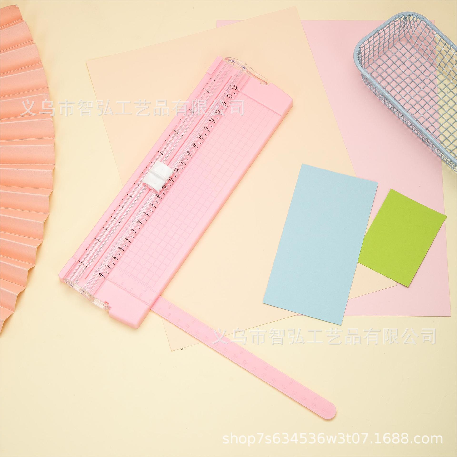 Cortador de papel portátil A5 bidireccional, herramienta para fotos, manualidades y oficina escolar