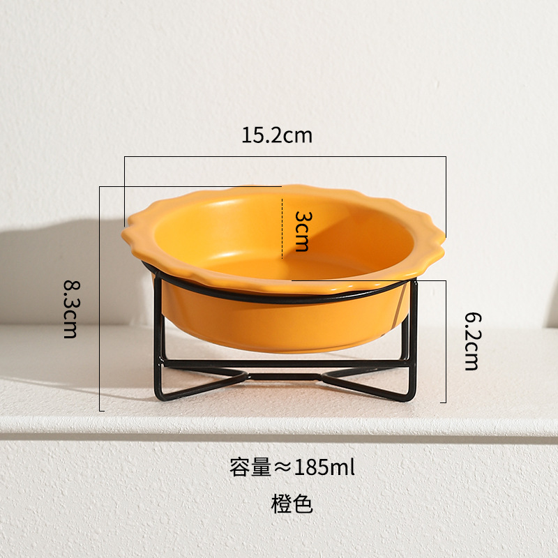 레이스 그릇 (오렌지) + 철 프레임