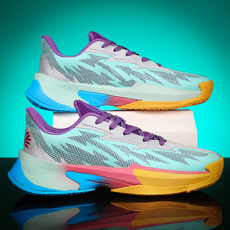 Youth ProfessiNewal Basketball Sneakers Men Women, Lightweight Summer Sports Shoes With Sound, Suitable For Middle And_vogvips.com