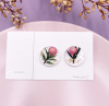 Silver needle, universal earrings, silver 925 sample, Korean style