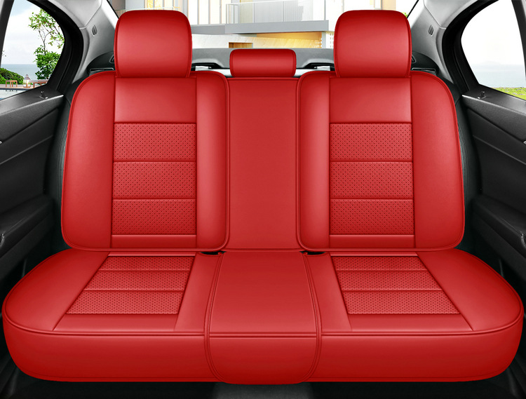 New Napa Leather Fully Surrounded 3D Full Leather Four-Season Universal Car Seat Cushion Breathable Seat Cover Car Cushion Seat Cushion