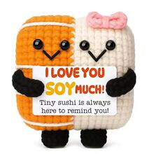 ��Ʒ�羳���R�d���N���l�� Crochet Positive sushi ë����ż��־