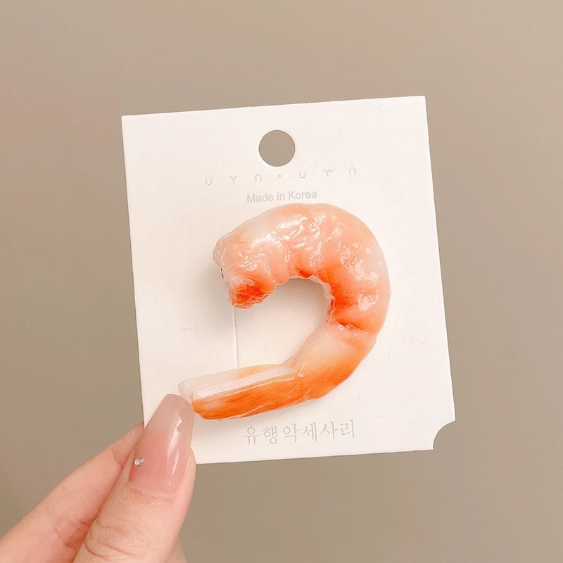 Alimentos artificiales horquilla creativo divertido duckbill lado nuevos accesorios para el cabello Bangs palabra divertido clip horquilla tocado