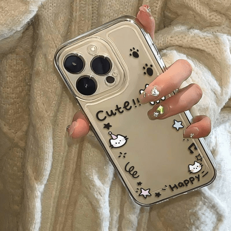 Cat Photo Frame Suitable for Simple Redmi Note13 Mobile Phone Case 12Turbo Soft K70E Anti-Fall 60 Supreme 50Pro