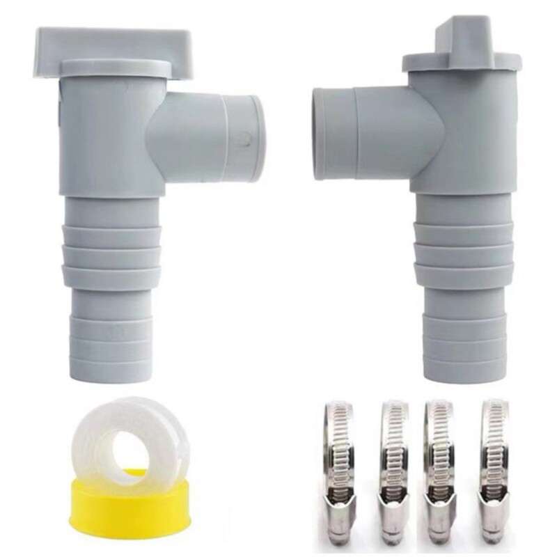 Intex Bestway Poolsun Swimming Pool Shut-Off Valve Set, Suitable for 32mm Hose Connection