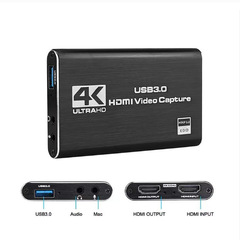 USB3.0高清采集卡 HDMI视频采集卡4K麦克风音频PS4/NS直播OBS录制