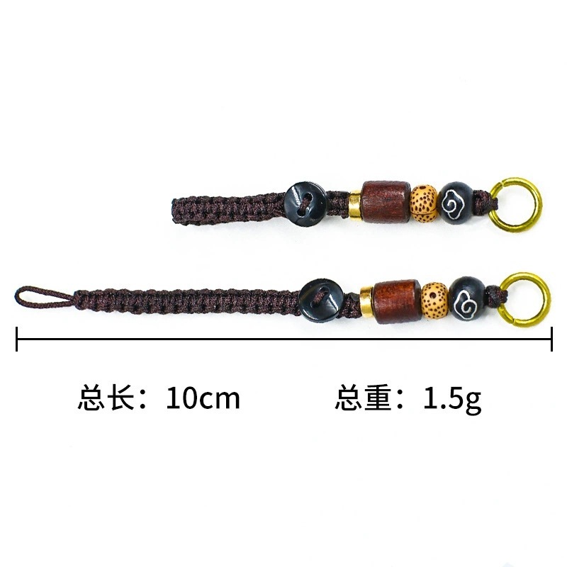 クリエイティブな手作りのロープ編みキーホルダー、ロープ編み半完成品ペンダント、可動バックル、ダイヤモンドノット、ダブルフラットノット、DIYストラップ|undefined