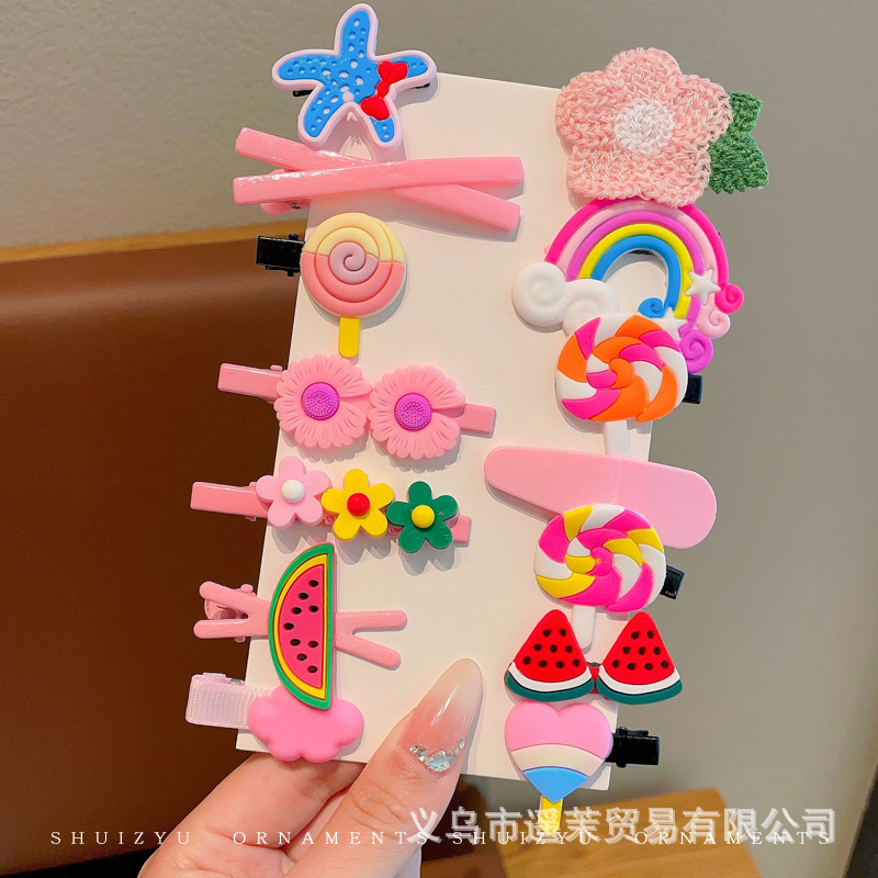 多巴胺儿童发夹女前额刘海夹鸭嘴夹头饰发卡碎发侧边卡子发饰夹子|undefined