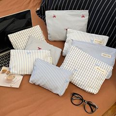 女性用のシンプルなリボン収納バッグ、大容量のポータブル化粧品収納バッグ、旅行の必需品ライナーバッグ、メイクアップバッグ