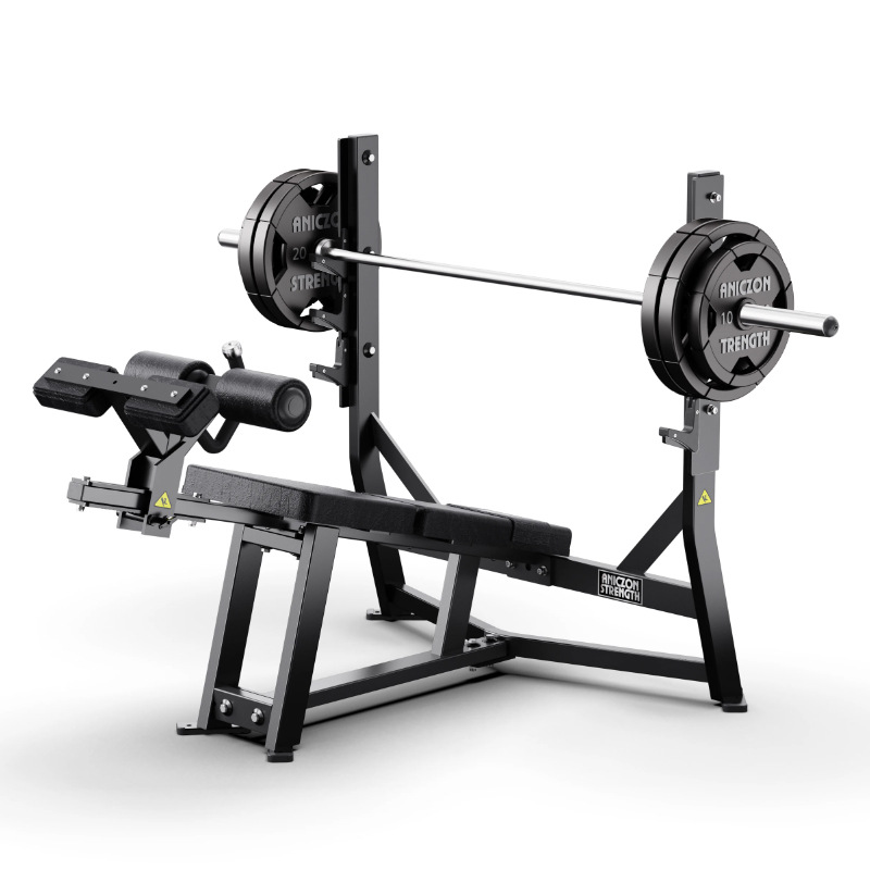 Silla de empuje inclinada hacia abajo multifuncional de entrenamiento de empuje de pecho bastidor de entrenamiento de peso de cama de levantamiento de pesas dispositivo de entrenamiento de fuerza para gimnasio