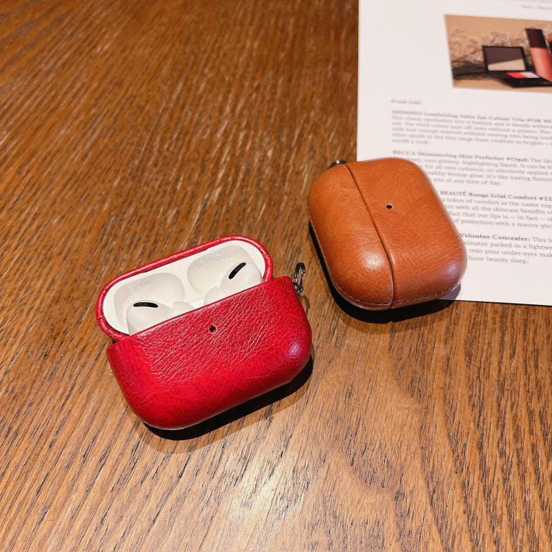 Cuero de imitación de alto nivel para airpods4 cubierta de protección Apple 3 generación 4 generación 5 cubierta de protección 1 / 2 generación cubierta de auriculares