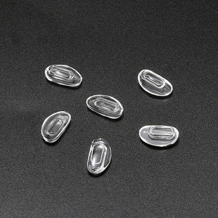 Glasses Accessories Cassette Nose Pads Transparent Silicone Anti-Slip Decompression Buckle Embedded Soft Stipules Divided into Left and Right Nose Pads